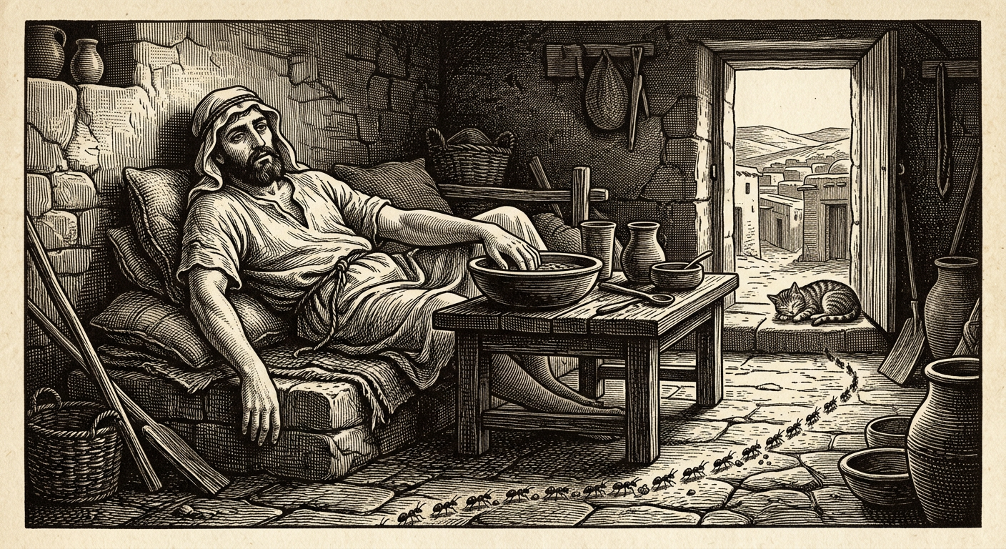 Illustration for the Biblical Hebrew word atzel