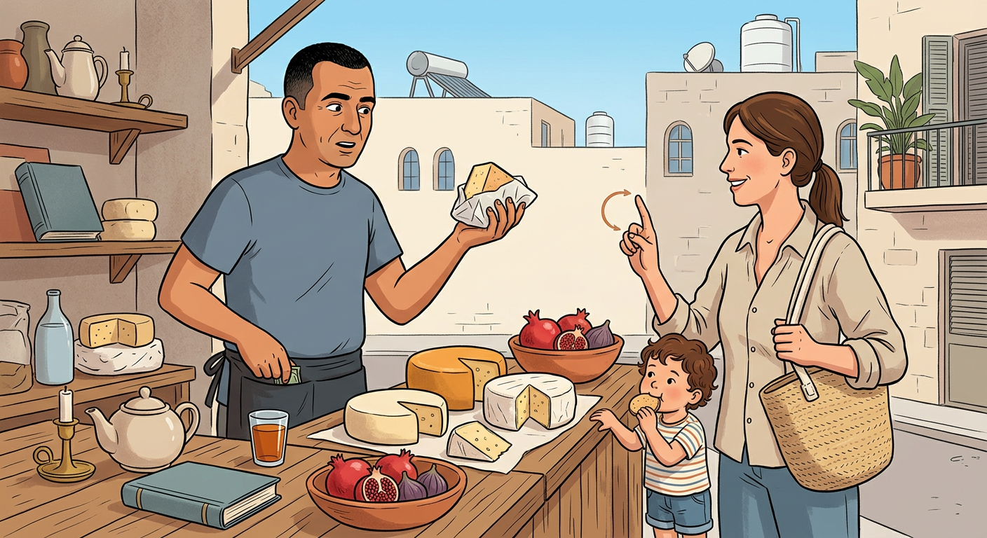Illustration for the Hebrew word le'agel