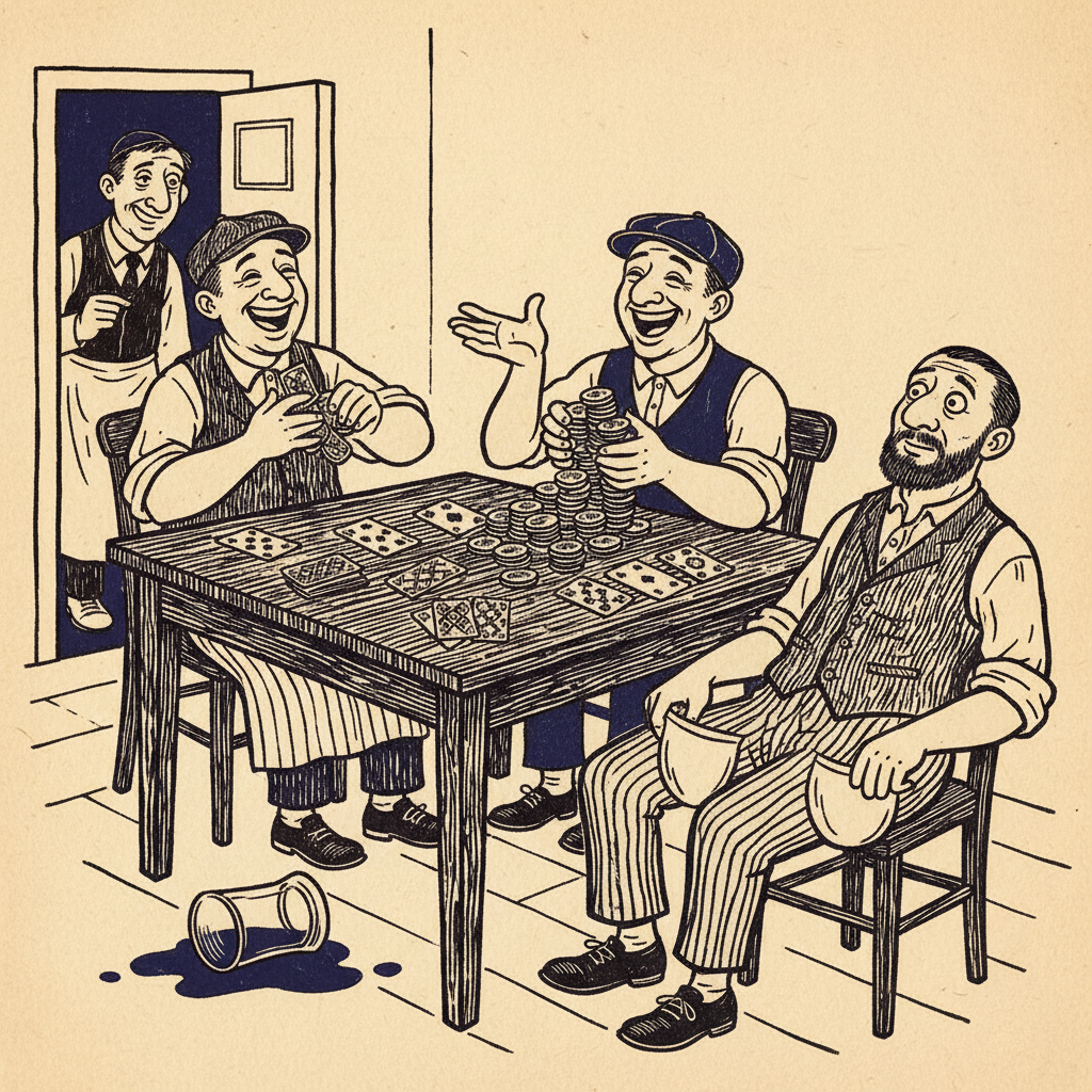 Illustration for the Yiddish word farshpilt