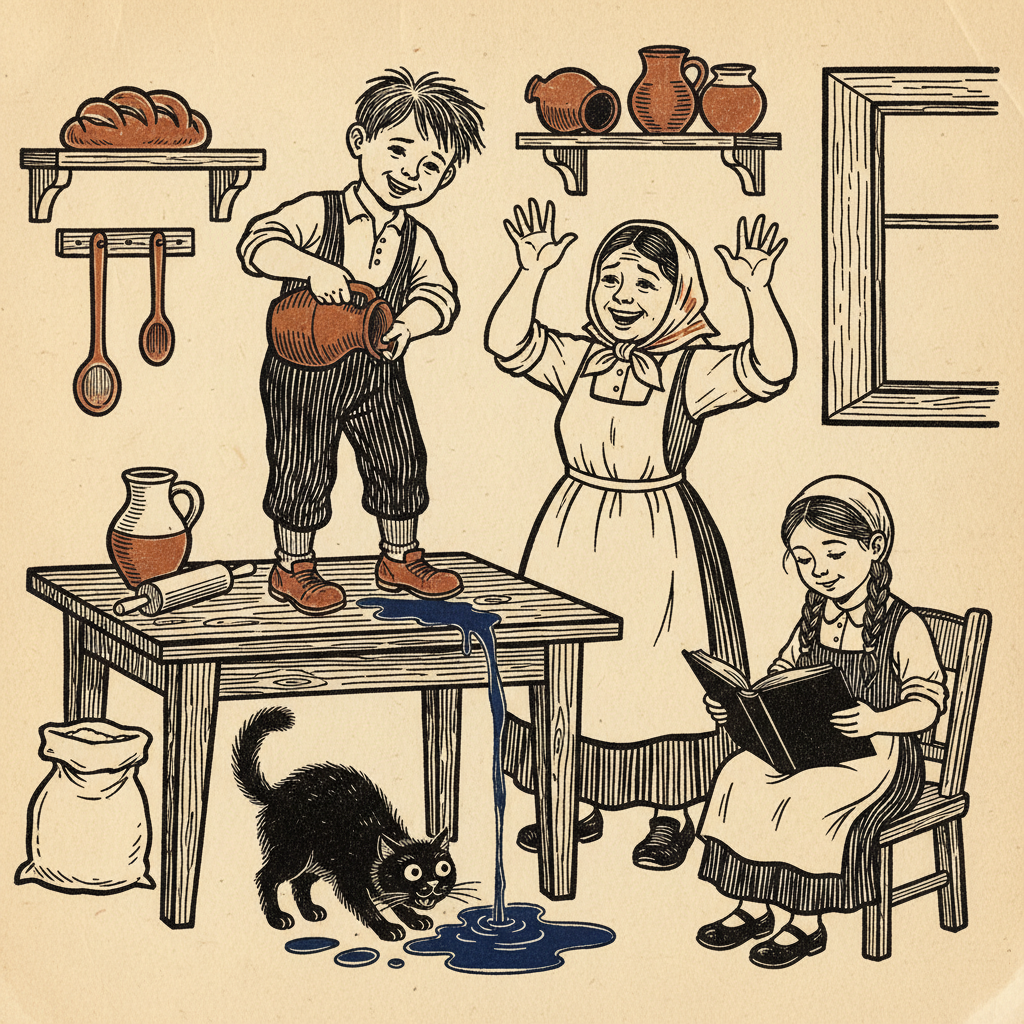 Illustration for the Yiddish word mazik