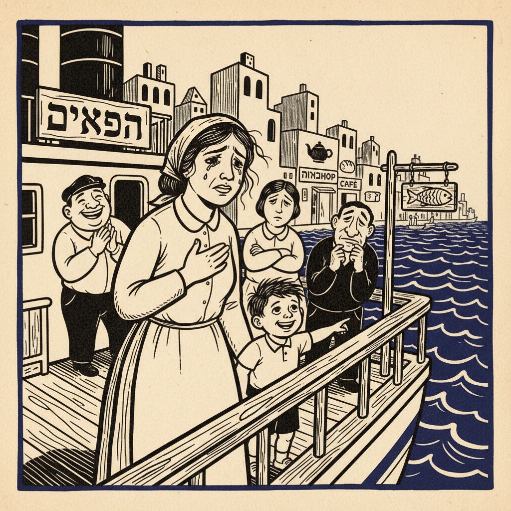 Illustration for the Yiddish word benkshaft