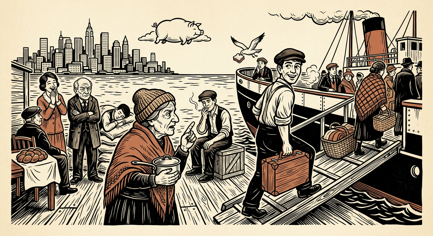 Illustration for the Yiddish word treyfe-medine