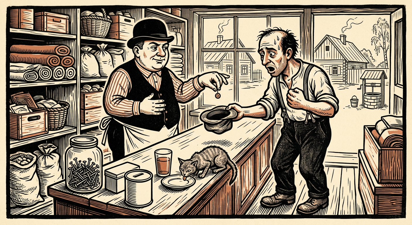 Illustration for the Yiddish word kadokhes