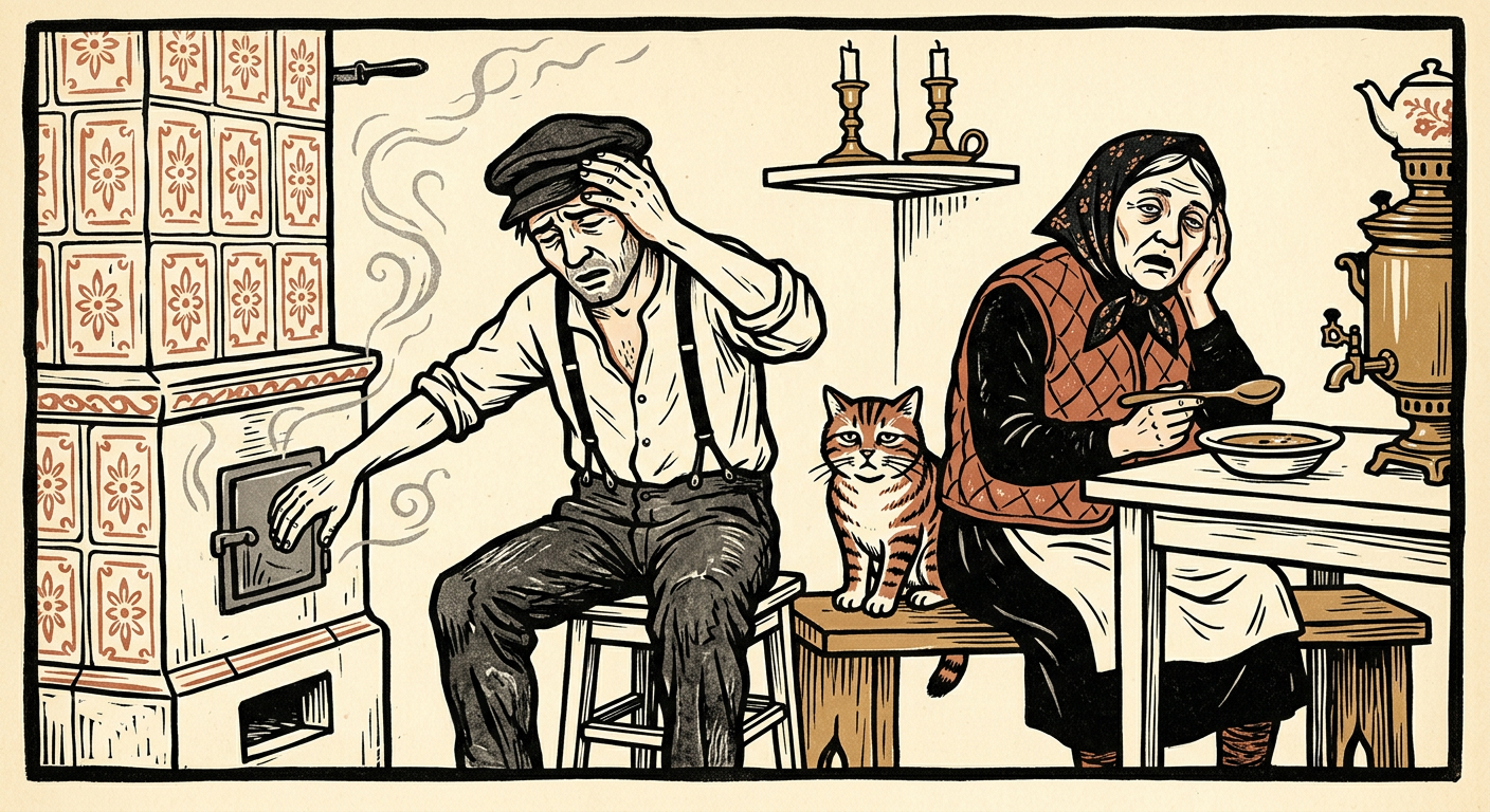Illustration for the Yiddish word fartshadet
